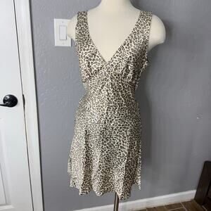 PINK by Frankies Bikinis Springtime Dress, Baby Cheetah, M